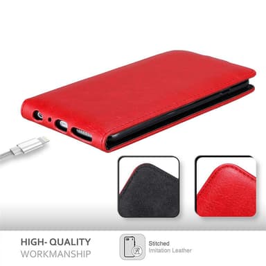 iPhone 6 PLUS / 6S PLUS Flipfodral Skal (Röd)