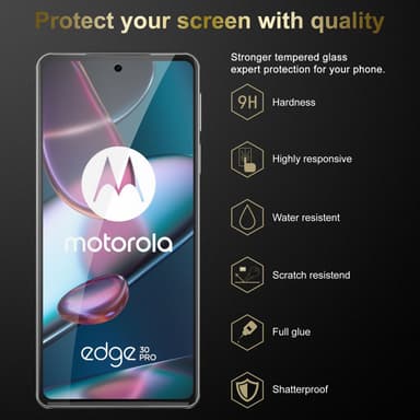 Motorola EDGE 30 PRO / EDGE+ 3x Skyddsglas Skyddsfilm
