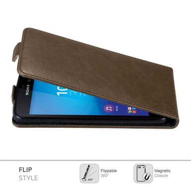 Sony Xperia M4 AQUA Flipfodral Skal (Brun)