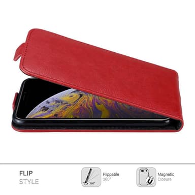 iPhone XS MAX Flipfodral Skal (Röd)