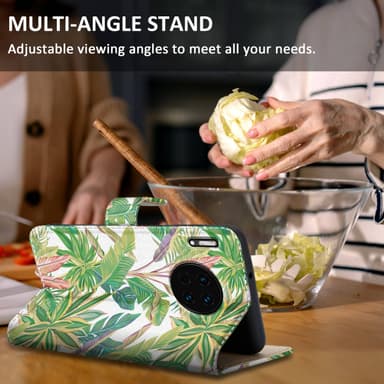 Huawei MATE 30 Plånboksfodral Skal (Grön)