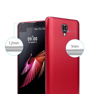 Skal LG X SCREEN Fodral Case (Röd)