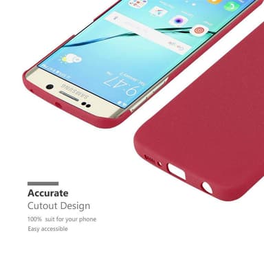 Samsung Galaxy S6 EDGE Skal Fodral Case (Röd)