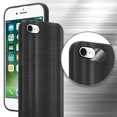 iPhone 7 / 7S / 8 / SE 2020 Skal Fodral Case (Svwart)