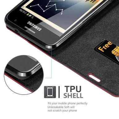 Samsung Galaxy NOTE 1 Skal Fodral Case (Röd)