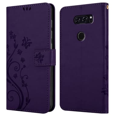 LG V30 / V30+ / V30S / V30S+ Plånboksfodral Skal (Lila)