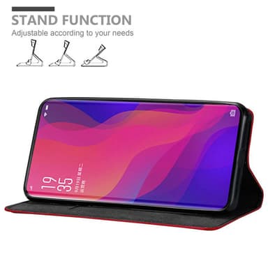 Oppo FIND X Skal Fodral Case (Röd)
