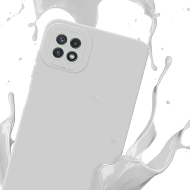 Samsung Galaxy A22 5G Skal Fodral Case (Vit)