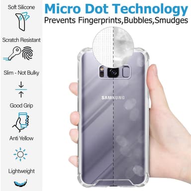 Samsung Galaxy S8 PLUS Skal Fodral Case (Transparent)