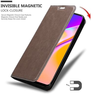 Oppo A94 5G Skal Fodral Case (Brun)