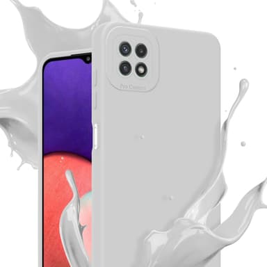 Samsung Galaxy A22 5G Skal Fodral Case (Vit)