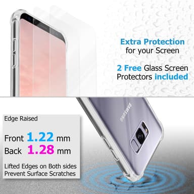 Samsung Galaxy S8 PLUS Skal Fodral Case (Transparent)