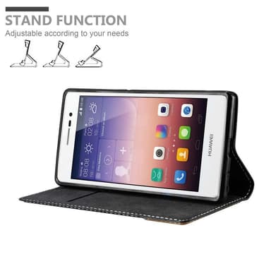 Huawei ASCEND P7 Skal Fodral Case (Svart)