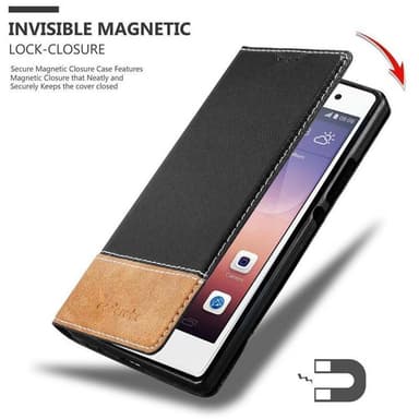 Huawei ASCEND P7 Skal Fodral Case (Svart)