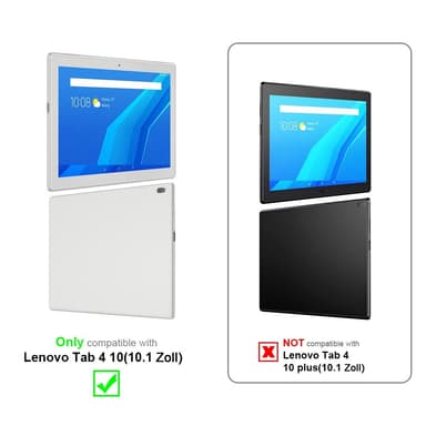Lenovo Tab 4 10 (10.1 tum) Skal Fodral Case (Röd)
