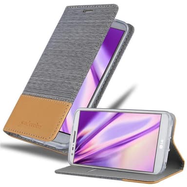 LG G2 Plånboksfodral Skal (Grå)