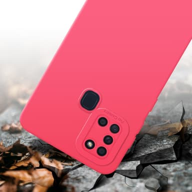 Samsung Galaxy A21s Skal Fodral Case (Röd)