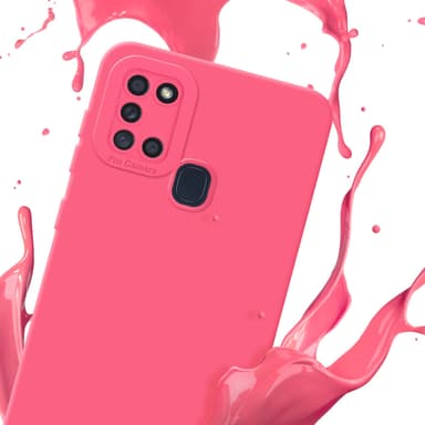 Samsung Galaxy A21s Skal Fodral Case (Röd)