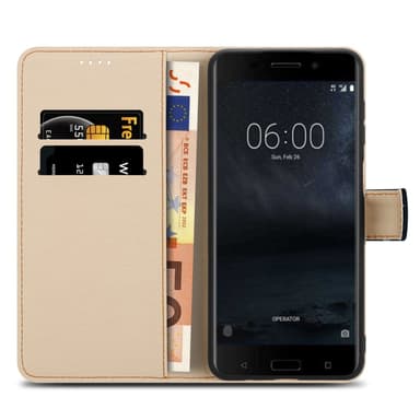 Nokia 6.1 Plånboksfodral Skal (Svart)