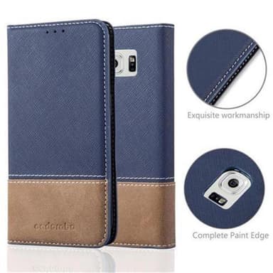 Samsung Galaxy S6 EDGE Skal Fodral Case (Blå)