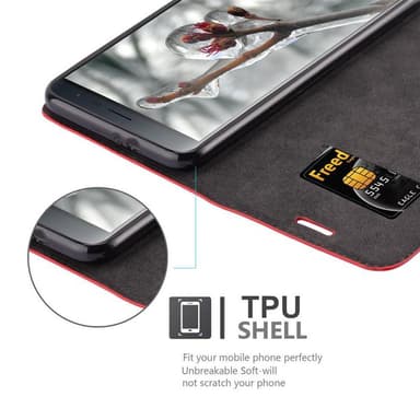 Asus ZenFone 3 (5.5 tum) Skal Fodral Case (Röd)