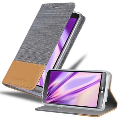 LG G3 STYLUS Plånboksfodral Skal (Grå)