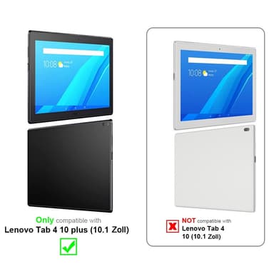 Lenovo Tab 4 10 PLUS (10.1 tum) Skal Fodral Case (Brun)