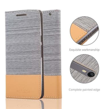 Motorola MOTO X STYLE Plånboksfodral Skal (Grå)