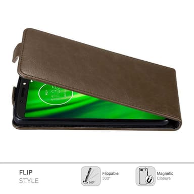 Motorola MOTO E5 / G6 PLAY Flipfodral Skal (Brun)