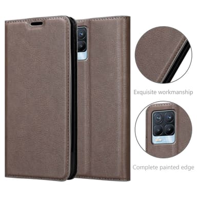 Realme 8 4G / 8 PRO Skal Fodral Case (Brun)