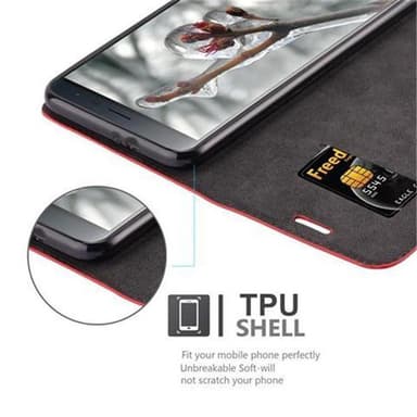 Asus ZenFone 3 (5.5 tum) Skal Fodral Case (Röd)
