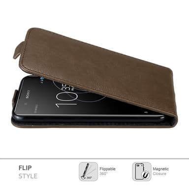 Sony Xperia XA1 PLUS Flipfodral Skal (Brun)