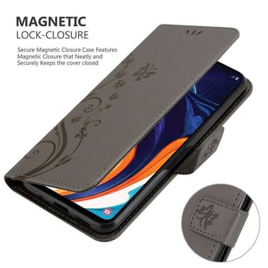 Samsung Galaxy A60 / M40 Plånboksfodral Skal (Grå)