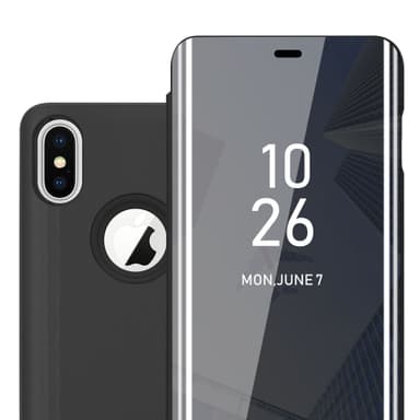 iPhone X / XS Plånboksfodral Skal (Svart)