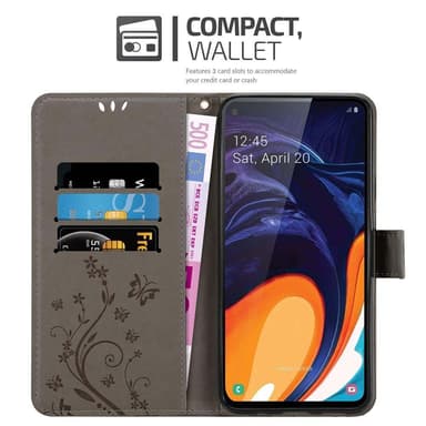 Samsung Galaxy A60 / M40 Plånboksfodral Skal (Grå)