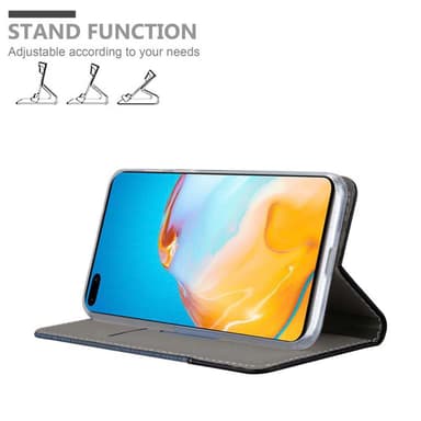 Huawei P40 Plånboksfodral Skal (Blå)
