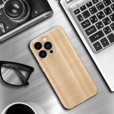 iPhone 14 PRO MAX Skal Fodral Case (Guld)