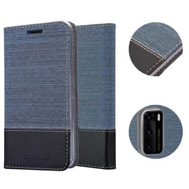 Huawei P40 Plånboksfodral Skal (Blå)