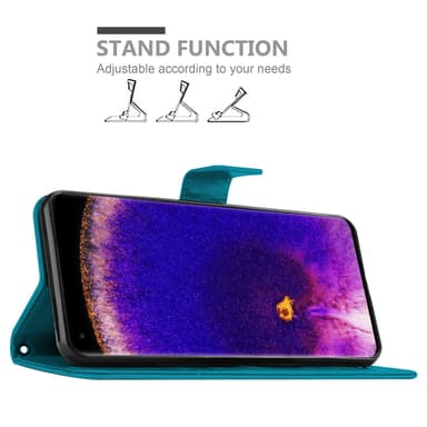 Oppo FIND X5 PRO Plånboksfodral Skal (Blå)