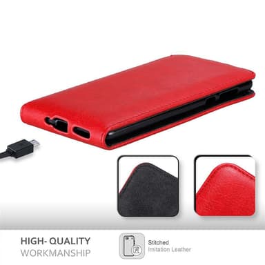 Nokia 5 2017 Flipfodral Skal (Röd)