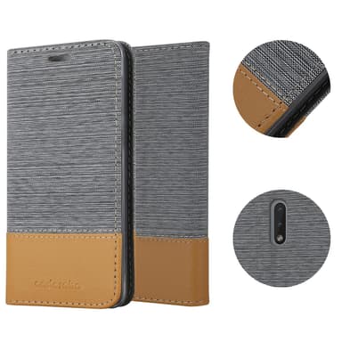 Nokia 2.3 Plånboksfodral Skal (Grå)