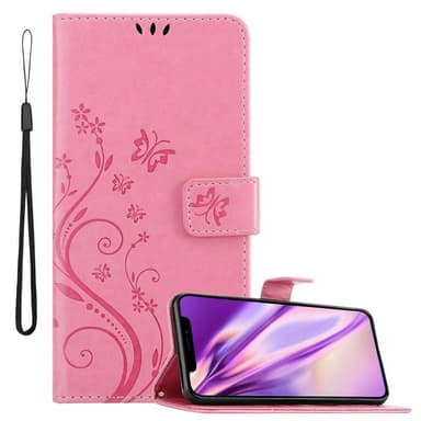iPhone X / XS Plånboksfodral Skal (Rosa)