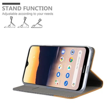 Nokia 2.3 Plånboksfodral Skal (Grå)