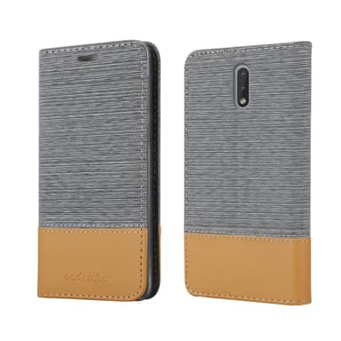 Nokia 2.3 Plånboksfodral Skal (Grå)