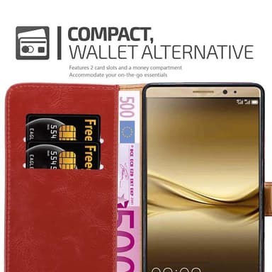 Huawei MATE 8 Plånboksfodral Skal (Röd)