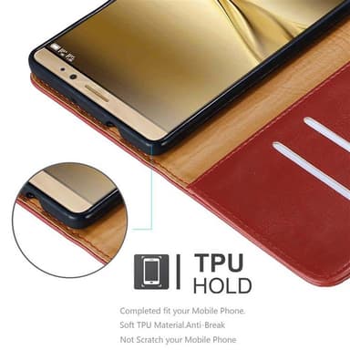 Huawei MATE 8 Plånboksfodral Skal (Röd)
