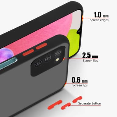 Samsung Galaxy A03s Skal Fodral Case (Svart)