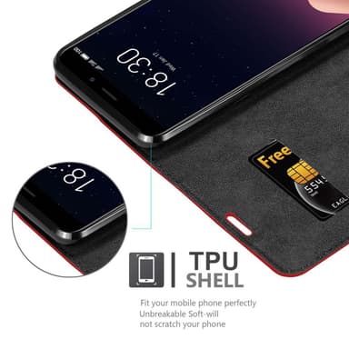 MEIZU M6S Skal Fodral Case (Röd)