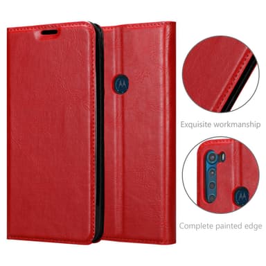 Motorola ONE FUSION+ Skal Fodral Case (Röd)