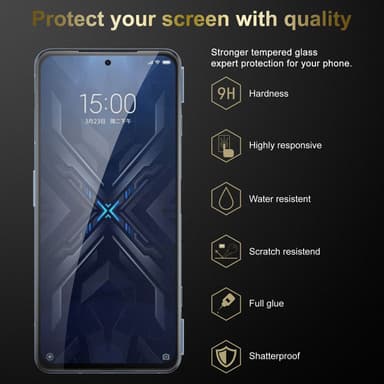 Xiaomi BLACK SHARK 4 / 4 PRO 3x Skyddsglas Skyddsfilm
